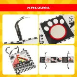 Miękka zabawka edukacyjna z ilustracjami wspierającymi rozwój malucha