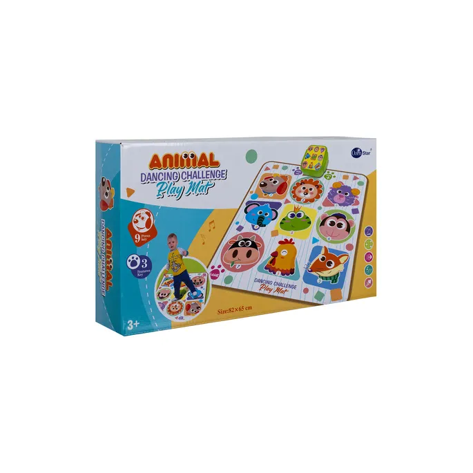 zbliżenie na kolorowe pola z sensorami nacisku na macie tanecznej