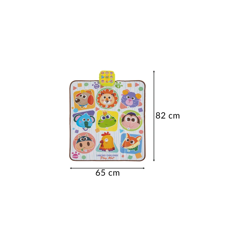 mata do tańczenia z wyraźnie widocznymi światełkami LED