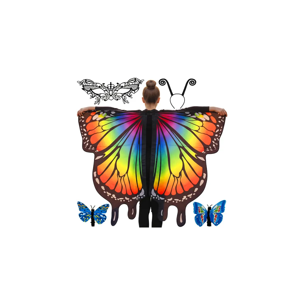 strój motylka kruzzel z dużymi kolorowymi skrzydłami dla dzieci