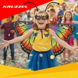 kostium dziecięcy motyl z lekkiego materiału, widok tyłu skrzydeł