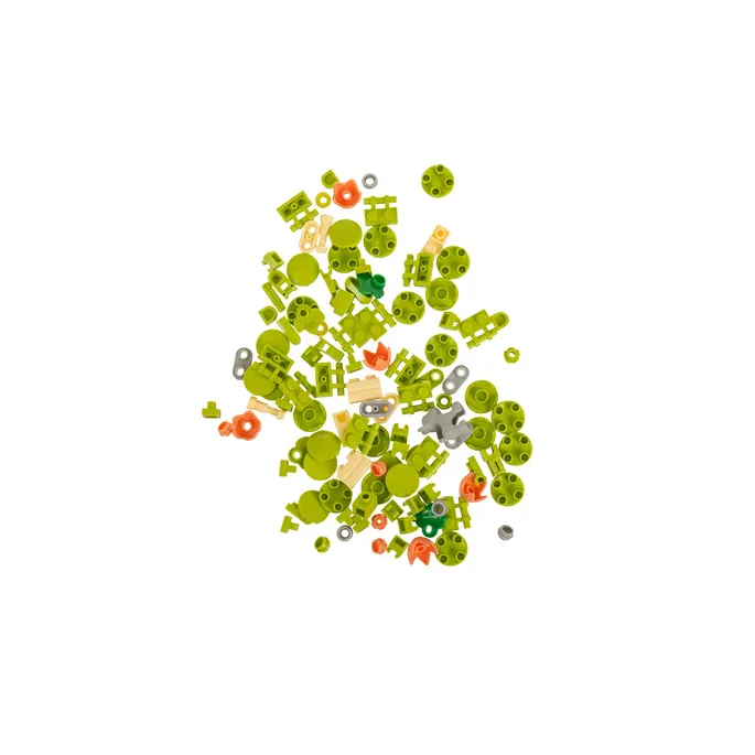 Przechowywanie klocków konstrukcyjnych w kolorowym pudełku