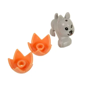 Kwiatowe modele złożone z wielokolorowych klocków ABS