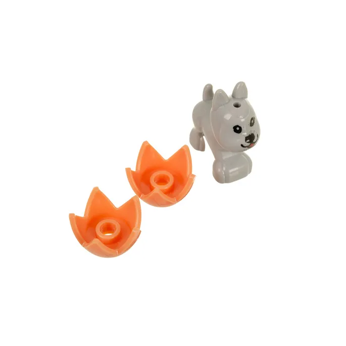 Kwiatowe modele złożone z wielokolorowych klocków ABS