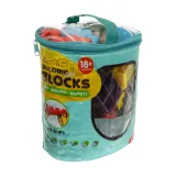 zbliżenie na klocki gumowe z różnorodną fakturą