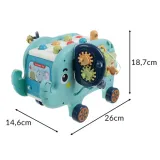 zbliżenie na kolorowe elementy korpusu słonika