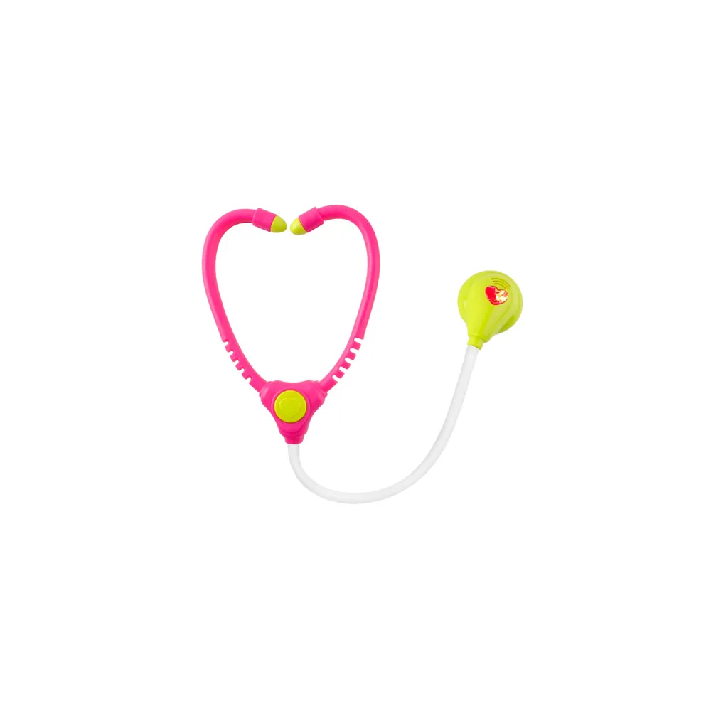 dziecięcy wózek lekarski z przyrządami do symulacji badania