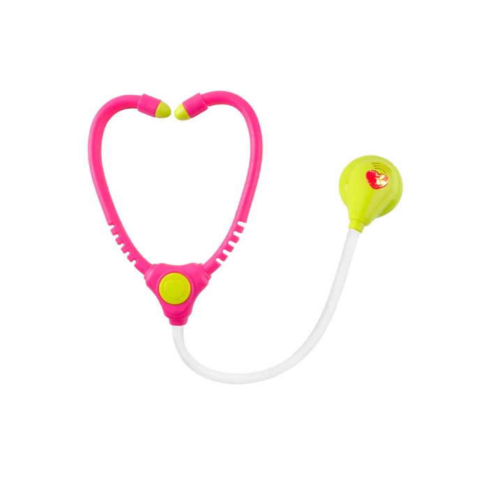 dziecięcy wózek lekarski z przyrządami do symulacji badania