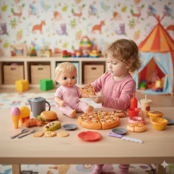 babeczka, donat i ciastka – słodkie dodatki do zabawy