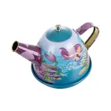 filiżanki i talerzyki z pastelowymi wzorami podwodnego świata