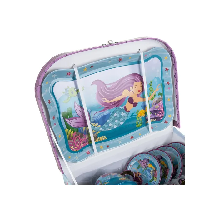 serwis do herbaty dla dzieci z syrenką, idealny na prezent