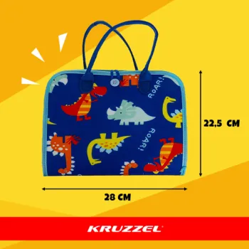 Zbliżenie na elementy manipulacyjne książeczki niebieskiej Kruzzel