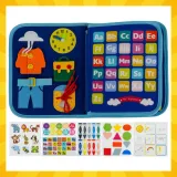 Tekstylna książeczka dla dzieci z różnorodnymi fakturami