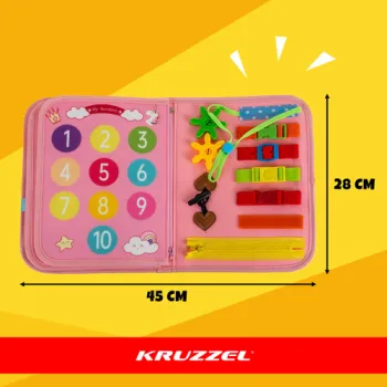 elementy do zapinania i przesuwania w książeczce manipulacyjnej