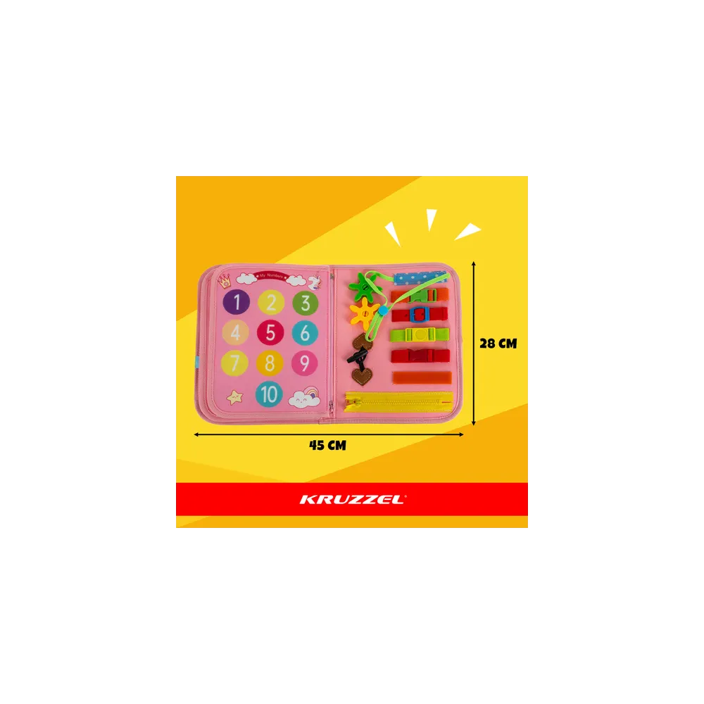 elementy do zapinania i przesuwania w książeczce manipulacyjnej