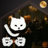 zbliżenie na detal miękkiego futerka stroju kota lub lisa