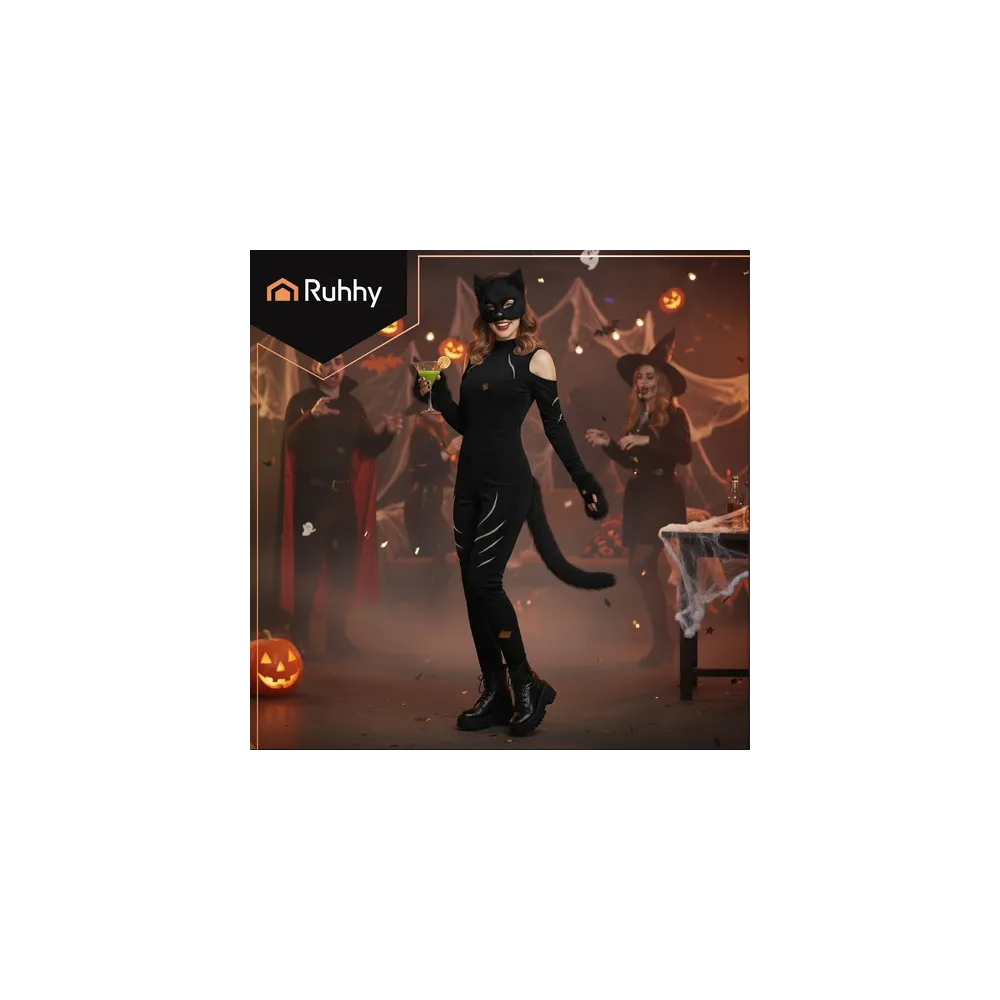 Rękawiczki łapki futerkowe do stroju kota i lisa – zbliżenie na fakturę