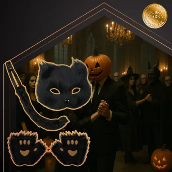 Cały komplet stroju zwierzęcego Ruhhy z maską, ogonem i łapkami