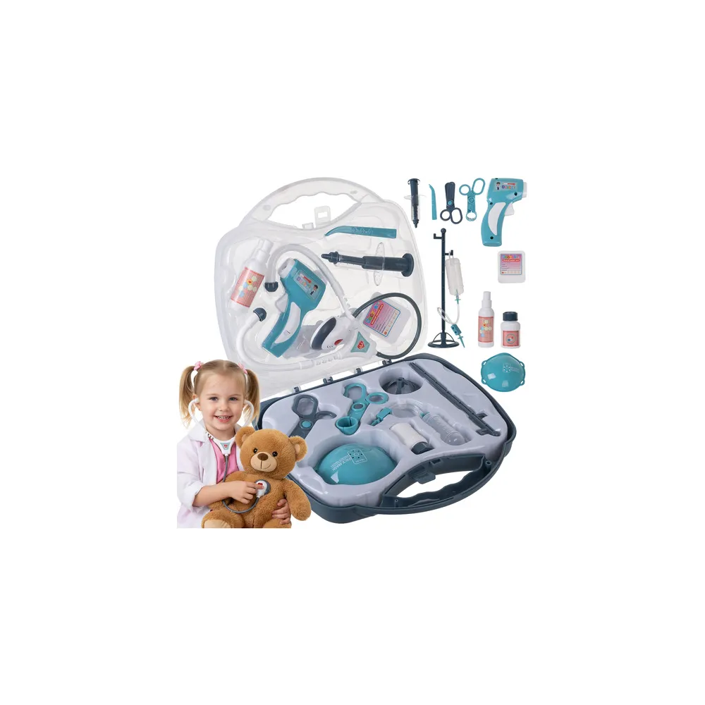 Zestaw małego doktora z walizką 26511 z widocznymi akcesoriami