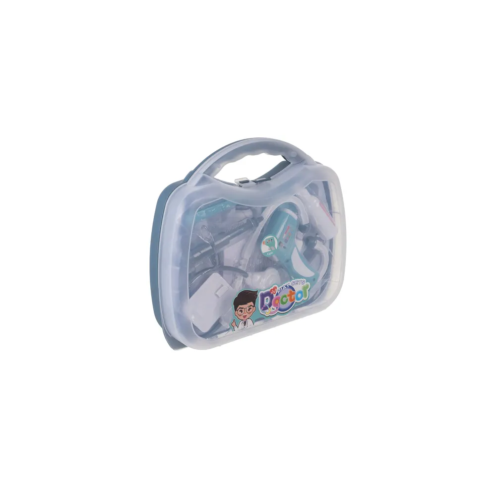 Stetoskop i termometr zabawkowy z efektami w zestawie doktora