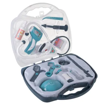 Komplet lekarski dla dzieci na białym tle