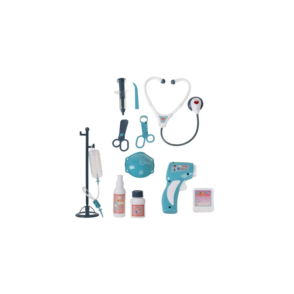 Zbliżenie na kolorowe narzędzia lekarskie z plastiku