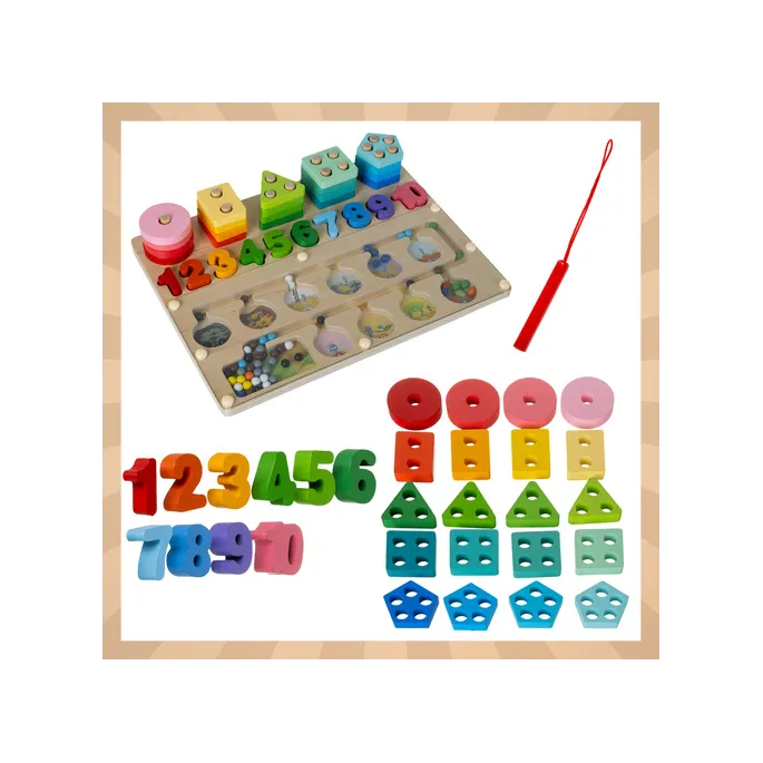 tablica z cyframi od 1 do 10 w zabawce edukacyjnej