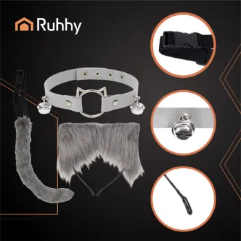 szary ogon z kompletu przebierankowego dla dzieci