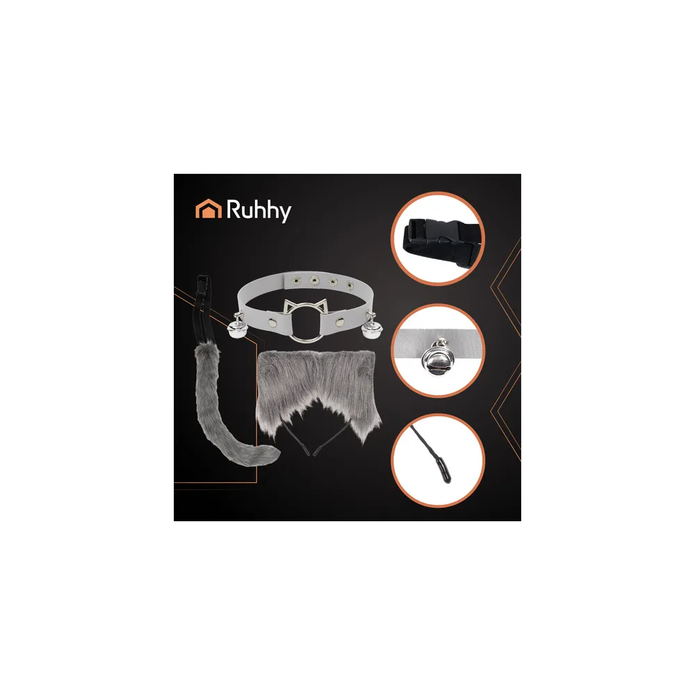 szary ogon z kompletu przebierankowego dla dzieci