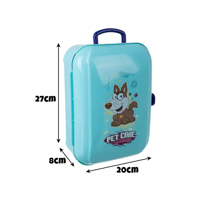 sztywny plecak zestawu do kąpania pieska z widocznym zamkiem