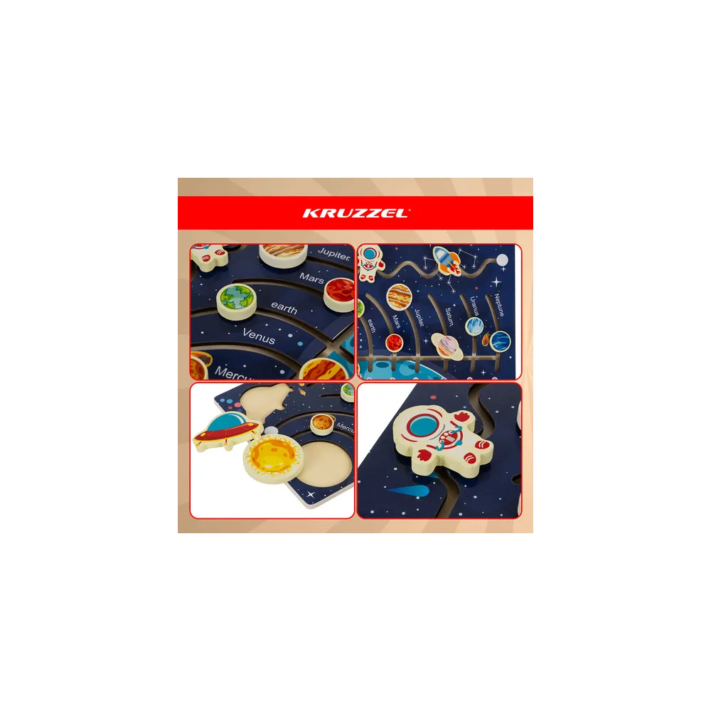 Przesuwane części edukacyjnej zabawki z gładkimi krawędziami