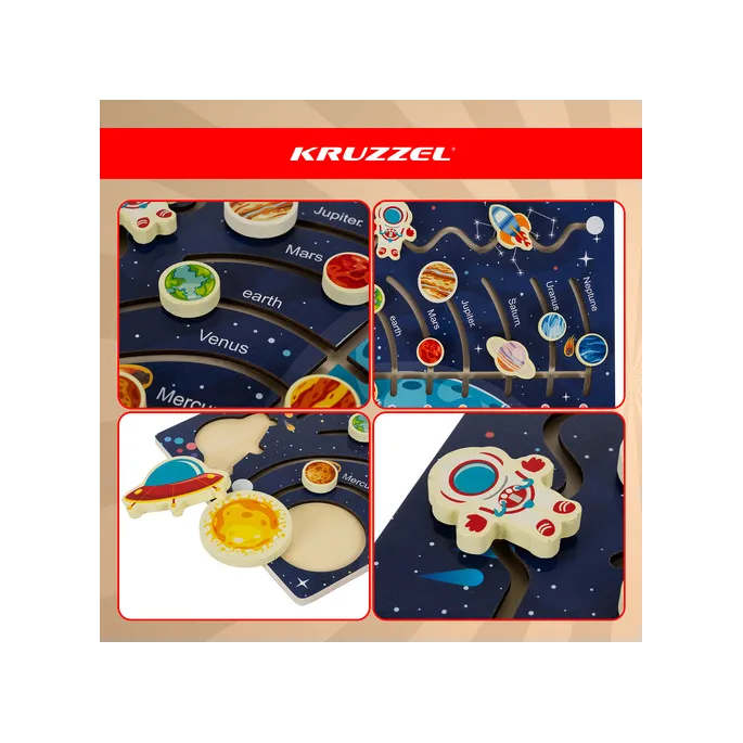 Przesuwane części edukacyjnej zabawki z gładkimi krawędziami