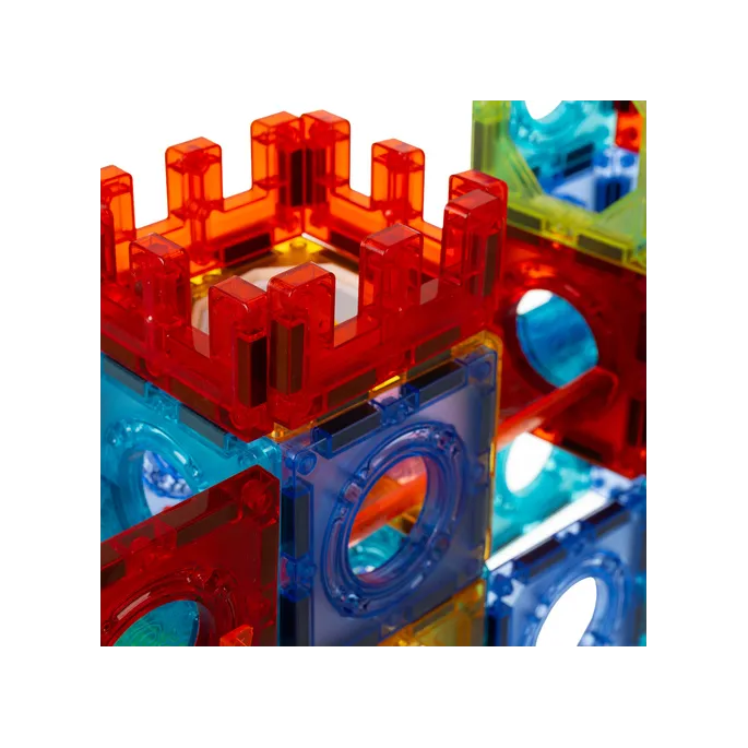 Detal złączenia klocków magnetycznych w konstrukcji 3D