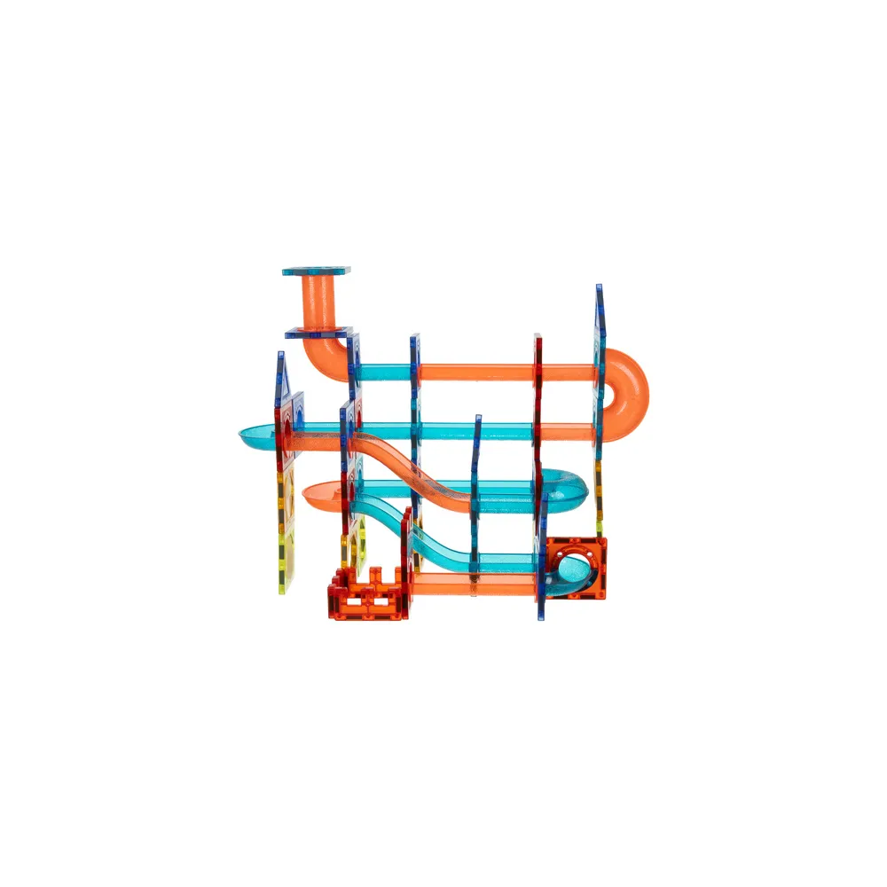Pudełko z uchwytem do klocków magnetycznych tor kulkowy 96el.