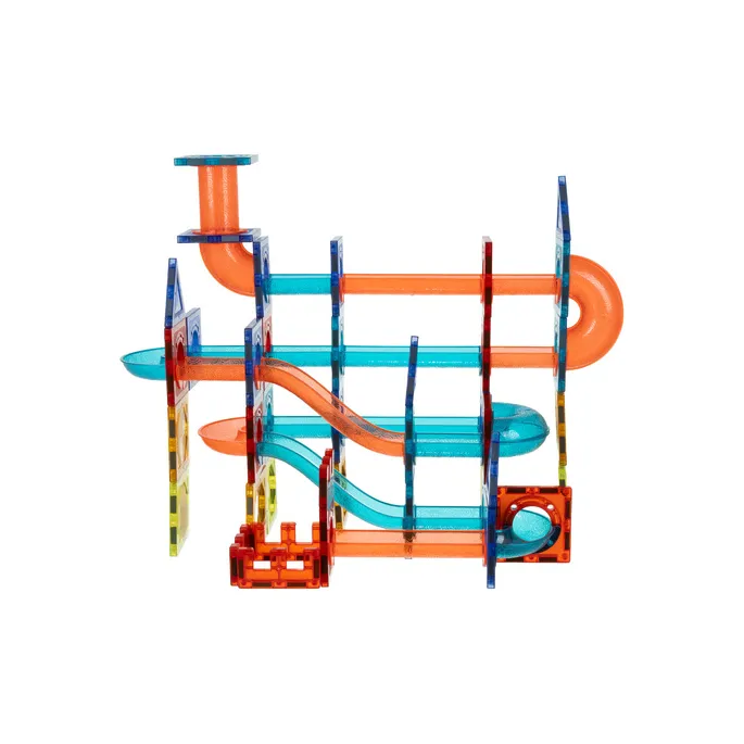 Pudełko z uchwytem do klocków magnetycznych tor kulkowy 96el.