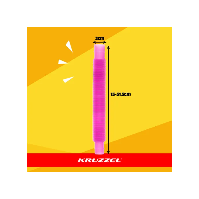 Zestaw elastycznych tub sensorycznych w różnych barwach