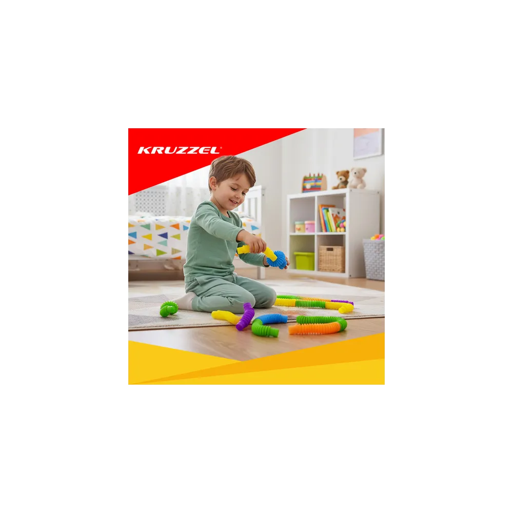 Rurki Kruzzel zbliżenie na teksturę tworzywa PP