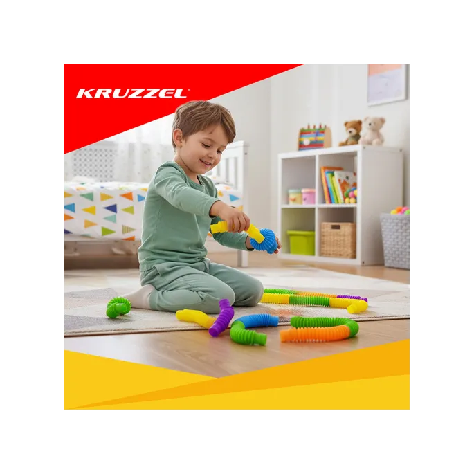 Rurki Kruzzel zbliżenie na teksturę tworzywa PP