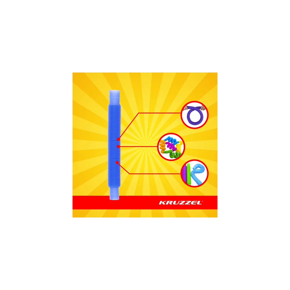 Długa rozciągnięta rura sensoryczna podczas zabawy