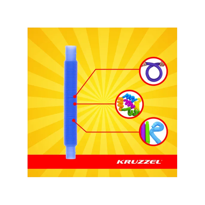 Długa rozciągnięta rura sensoryczna podczas zabawy