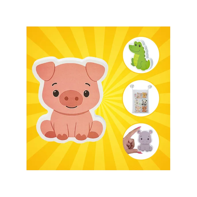 piankowe naklejki prezentujące różne gatunki zwierząt