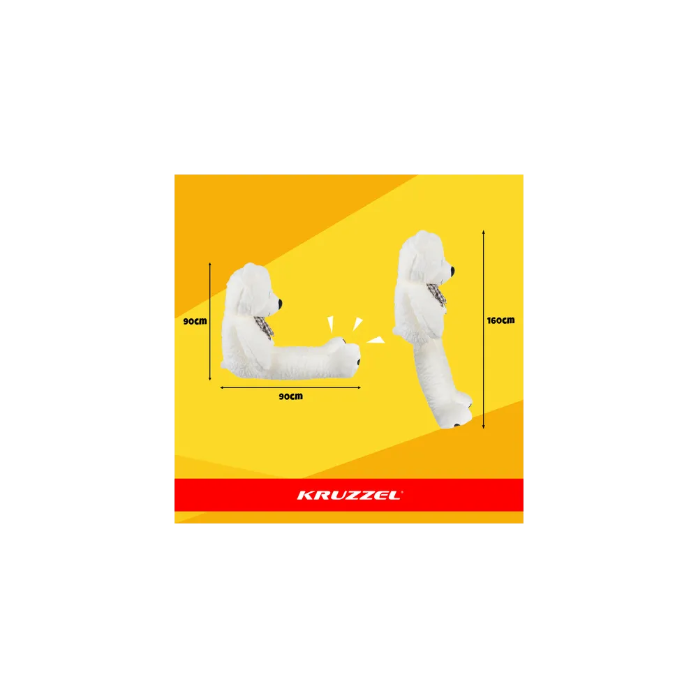 zbliżenie na haftowany pyszczek kremowego misia pluszowego