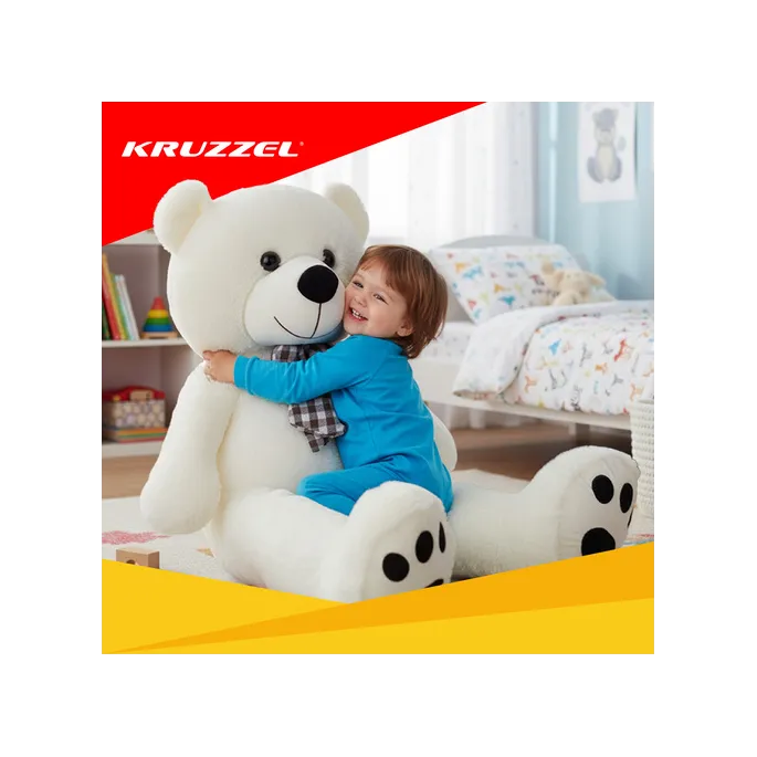 dziecięcy pokój z dużą maskotką misia 180 cm