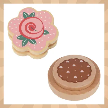 małe ciastka i babeczki z bezpiecznych materiałów