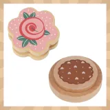 małe ciastka i babeczki z bezpiecznych materiałów