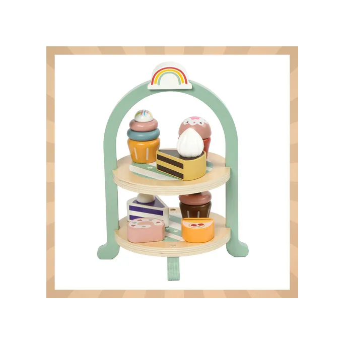 różnorodne elementy do kreatywnej zabawy w serwowanie