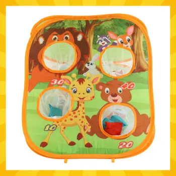 Pokrowiec na zestaw gry Rzut piłeczką Kruzzel 26751 widoczny obok produktu