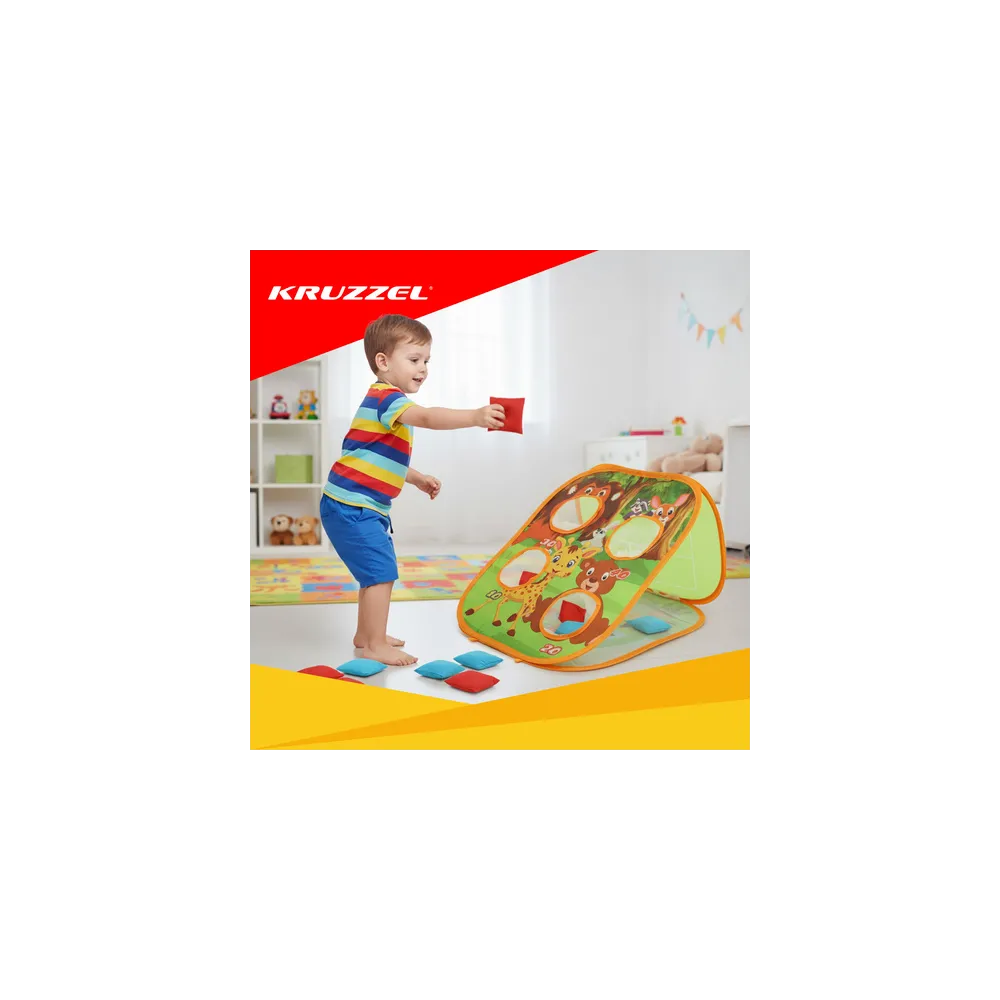 Zestaw woreczków i piłeczek do rzucania z gry Rzut piłeczką Kruzzel