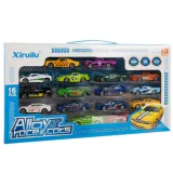 Przykładowe metalowe autka resoraki z zestawu 16 sztuk