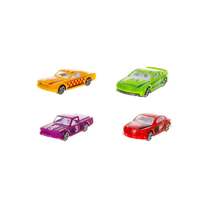 Detale wykończenia metalowej powierzchni autek resoraków